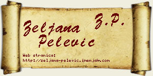 Željana Pelević vizit kartica